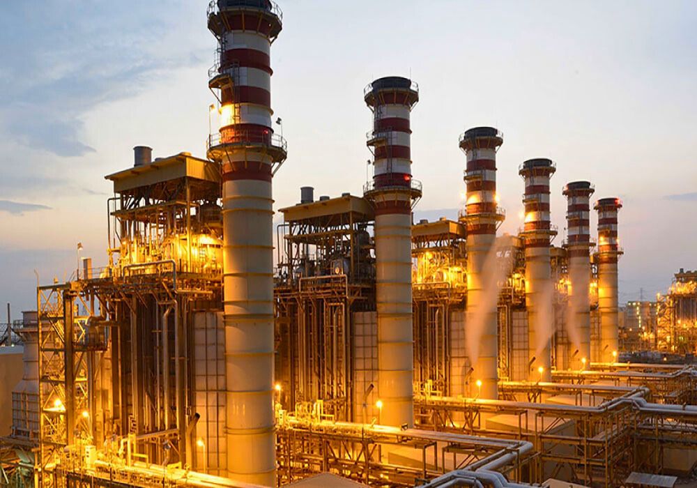 View of the Khorramabad Power Plant showing the newly connected fuel pipeline for diesel storage.
